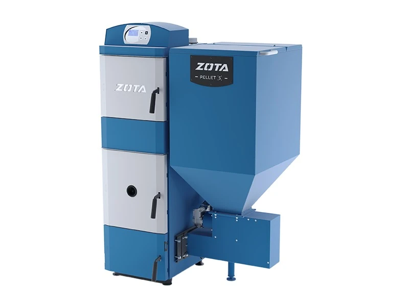 Изображение товара Твердотопливный котел Zota Pellet 130 S мощностью 130 кВт с автоматикой