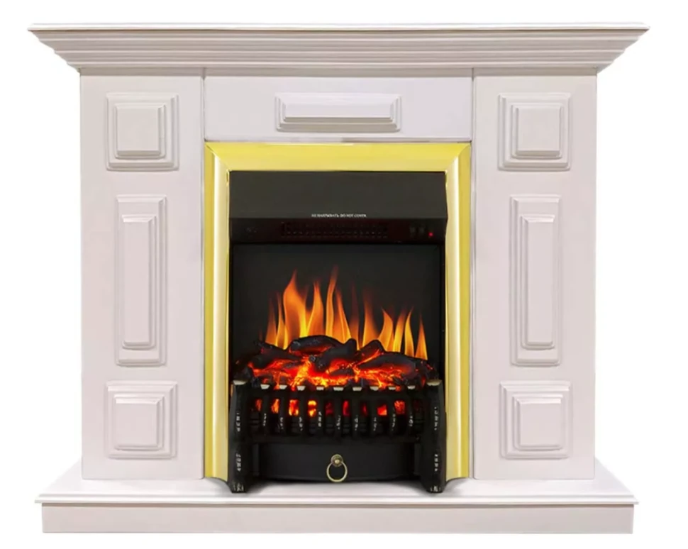 Изображение товара Каминокомплект Хорошие Камины Юпитер с очагом Royal Flame Fobos FX Brass белый Изображение товара Каминокомплект Хорошие Камины Юпитер с очагом Royal Flame Fobos FX Brass белый