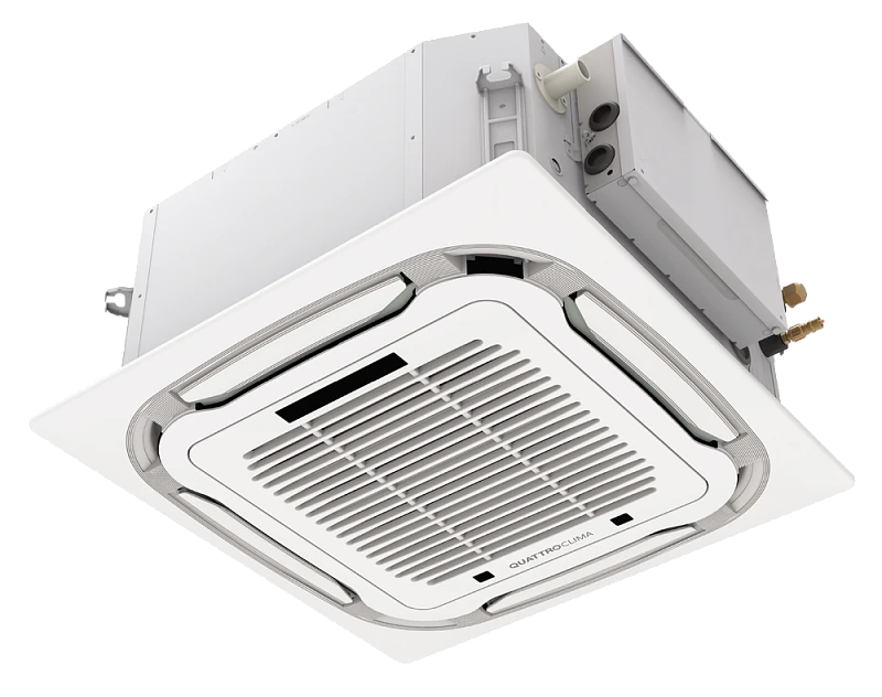Изображение товара Кассетная сплит-система Quattroclima QV-I24CGE/QN-I24UGE 7.03 кВт охлаждение Изображение товара Кассетная сплит-система Quattroclima QV-I24CGE/QN-I24UGE 7.03 кВт охлаждение