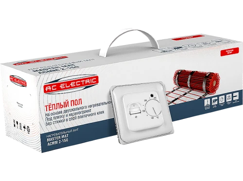Изображение товара Комплект теплого пола AC Electric ACMM 2-150-0.5 с терморегулятором