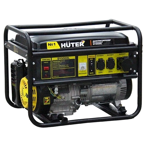 Изображение товара Бензиновый электростанция Huter DY9500L 7.5 кВт 220 В резервное питание Изображение товара Бензиновый электростанция Huter DY9500L 7.5 кВт 220 В резервное питание