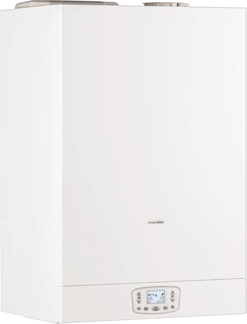 Изображение товара Газовый настенный котел Italtherm Time Max 30 F с встроенным бойлером и автоматикой Изображение товара Газовый настенный котел Italtherm Time Max 30 F с встроенным бойлером и автоматикой