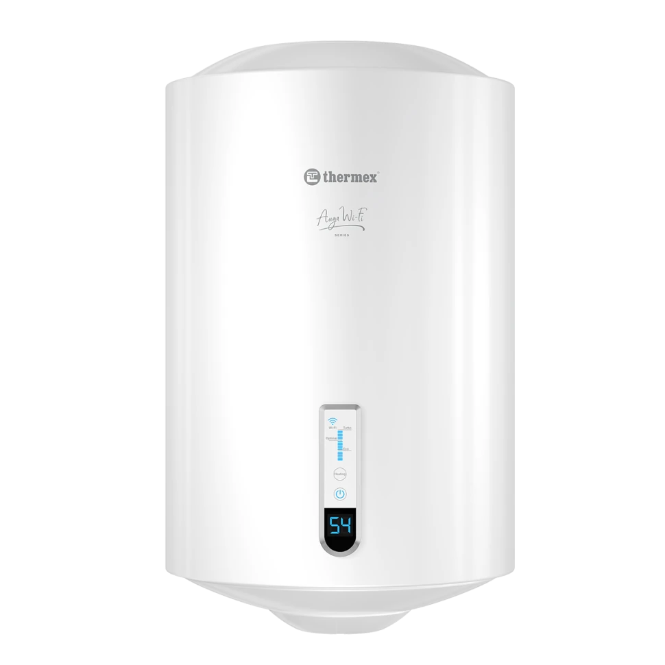 Изображение товара Электрический накопительный водонагреватель Thermex Auga 80 V Wi-Fi Изображение товара Электрический накопительный водонагреватель Thermex Auga 80 V Wi-Fi
