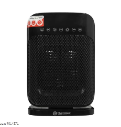 Изображение товара Тепловентилятор Thermex Nero 1500 E для обогрева помещений до 20 м² с керамическим нагревателем Изображение товара Тепловентилятор Thermex Nero 1500 E для обогрева помещений до 20 м² с керамическим нагревателем
