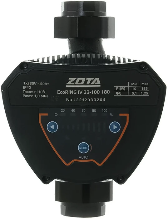 Изображение товара Циркуляционный насос Zota EcoRING IV 32-100 180 Изображение товара Циркуляционный насос Zota EcoRING IV 32-100 180
