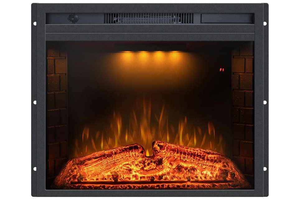 Каминокомплект Royal Flame Bergen 23 CRM (Разборный) с очагом Emerald 23 белый с черным