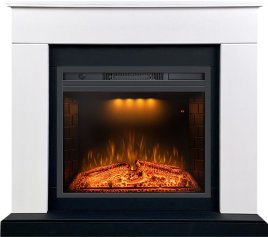 Каминокомплект Royal Flame Bergen 23 CRM (Разборный) с очагом Emerald 23 белый с черным