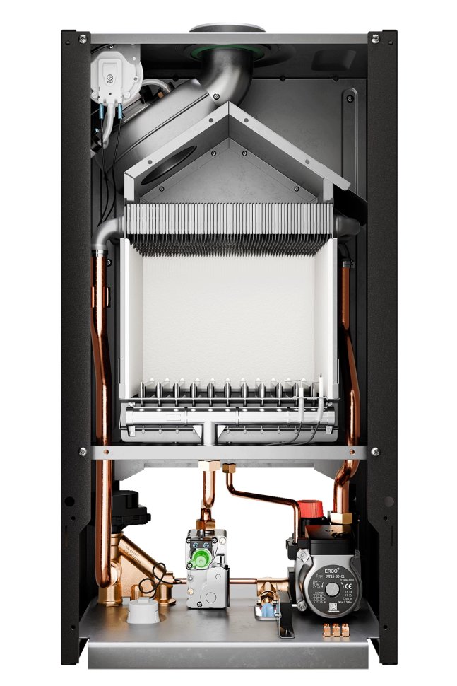 Настенный газовый котел E8 tempo GMC24V (черная стеклянная панель)