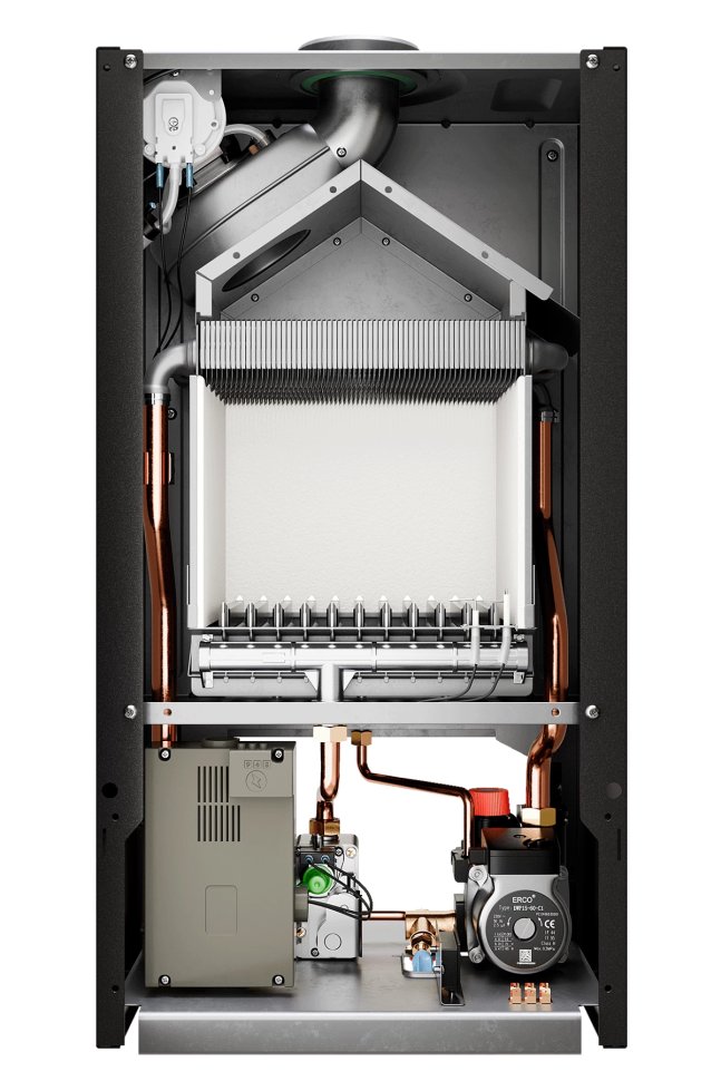 Настенный газовый котел E8 tempo GMC24V (черная стеклянная панель)