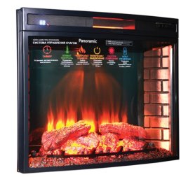 Каминокомплект Interflame Экстер махагон с очагом Panoramic 06 33 LED FX QZ