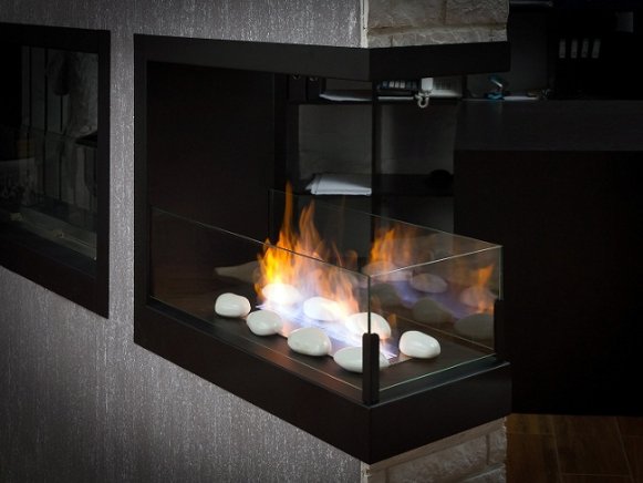 Встроенный биокамин Lux Fire Торцевой 1155 М ВБКТ-1155M