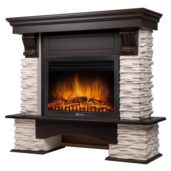 Изображение товара Электрокамин каминокомплект Firelight Pietra Nuovo 25 с очагом Electrolux