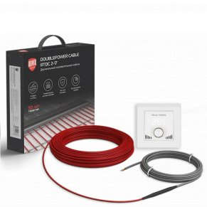 Комплект теплого пола Royal Thermo Doublepower Cable RTDC 2-17-200 с терморегулятором RTI-16