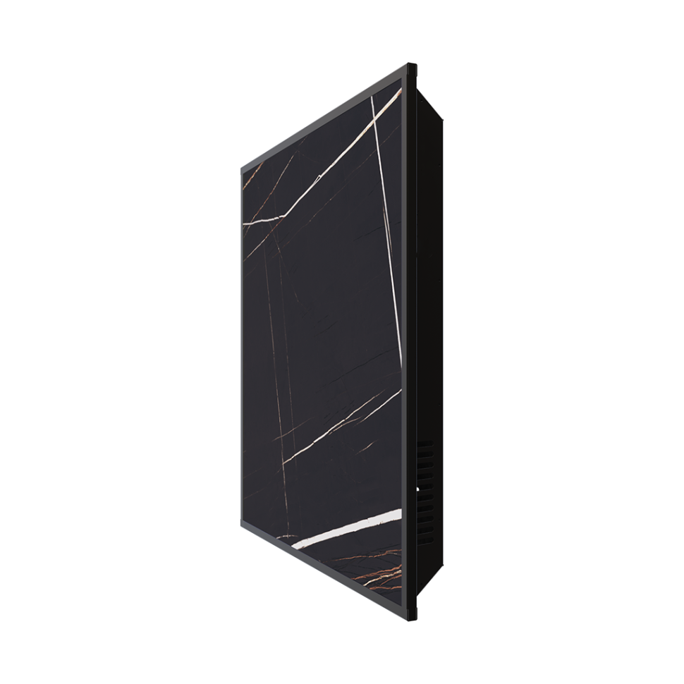 Отопительная панель Stout Black Stone SCT 60*60 черный гранит/черный корпус — фото 2