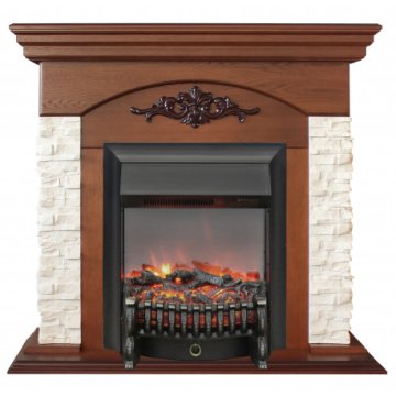 Каминокомплект RealFlame Neapolis NT с очагом Fobos Lux Black S