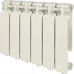 Радиатор алюминиевый STOUT Bravo 350 x6