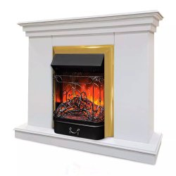 Каминокомплект Хорошие Камины Марс с очагом RealFlame Majestic Lux BR S белый