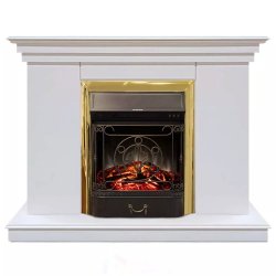Каминокомплект Хорошие Камины Марс с очагом RealFlame Majestic Lux BR S белый
