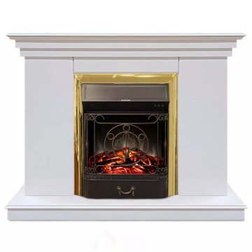 Каминокомплект Хорошие Камины Марс с очагом RealFlame Majestic Lux BR S белый