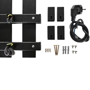 Электрический полотенцесушитель Stout Neosoul quadro 100*50 черный матовый