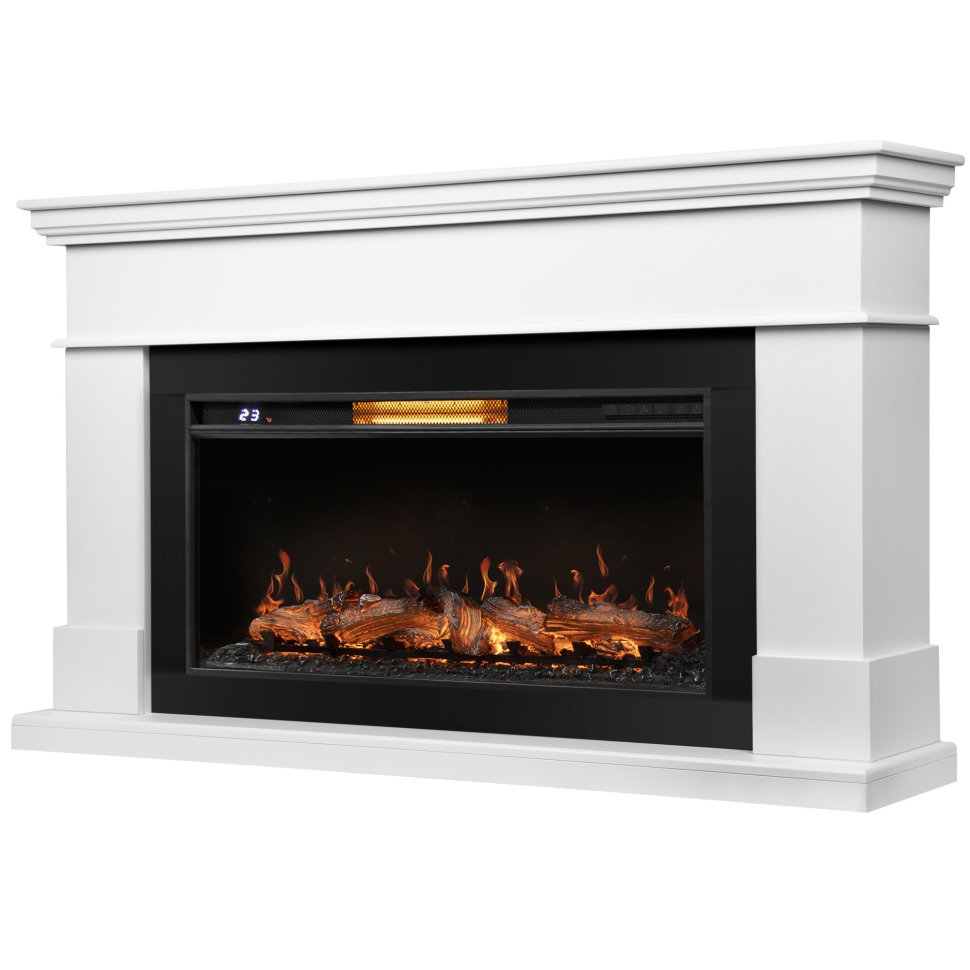 Каминокомплект Royal Thermo Aurora RTFP/P-AR40LS + портал Firelight California 40 белый