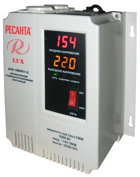 Стабилизатор напряжения Ресанта LUX АСН-1000 Н/1-Ц