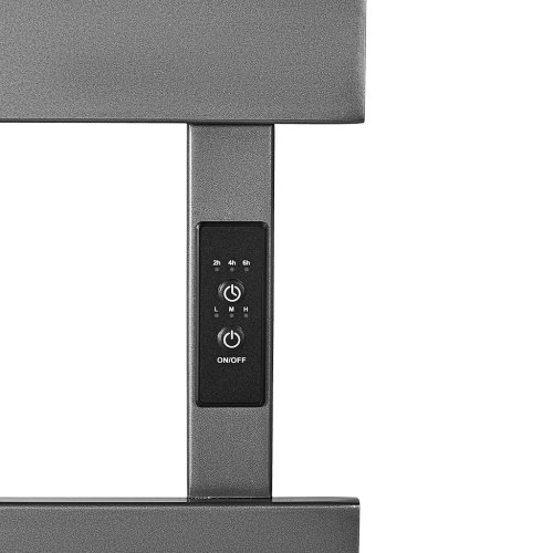Электрический полотенцесушитель Stout Neosoul quadro 100*50 графит — фото 3