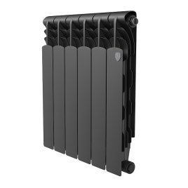 Биметаллический радиатор отопления Royal Thermo Revolution Bimetall 500 2.0 6 секций Noir Sable