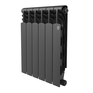 Биметаллический радиатор отопления Royal Thermo Revolution Bimetall 500 2.0 6 секций Noir Sable