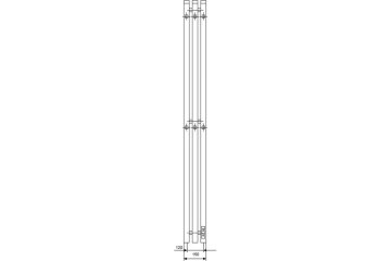 Электрический полотенцесушитель Primoclima Sol Q E Graphite 120*12 3