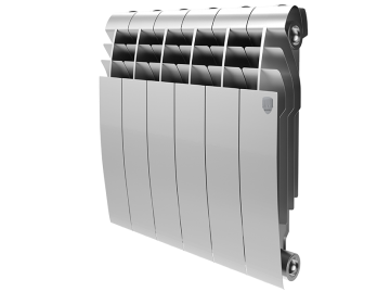 Биметаллический радиатор отопления Royal Thermo BiLiner 350 8 секций Silver Satin