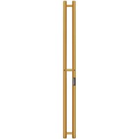 Электрический полотенцесушитель Stout Rock round 120*08 Золотой Хром 585 2 опоры