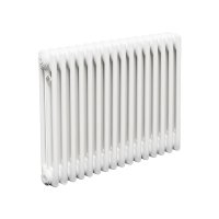 Стальной трубчатый радиатор Теплофорт ТР3057 16 секций боковое подключение 3/4 белый глянец
