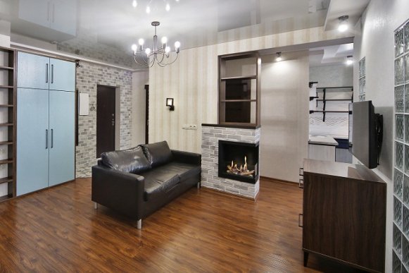 Встроенный биокамин Lux Fire Угловой 690 S