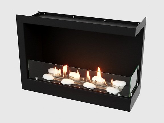 Встроенный биокамин Lux Fire Угловой 690 S