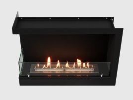Встроенный биокамин Lux Fire Угловой 690 S