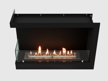 Встроенный биокамин Lux Fire Угловой 690 S