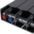 Биметаллический радиатор отопления Rifar Supremo Ventil SVR 500 10 секций нижнее правое подключение титан