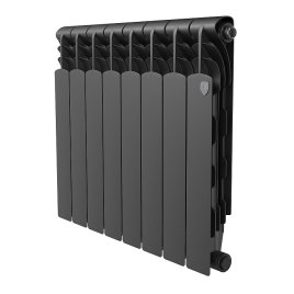 Биметаллический радиатор отопления Royal Thermo Revolution Bimetall 500 2.0 8 секций Noir Sable