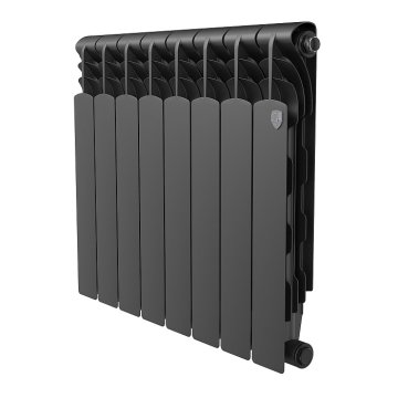 Биметаллический радиатор отопления Royal Thermo Revolution Bimetall 500 2.0 8 секций Noir Sable