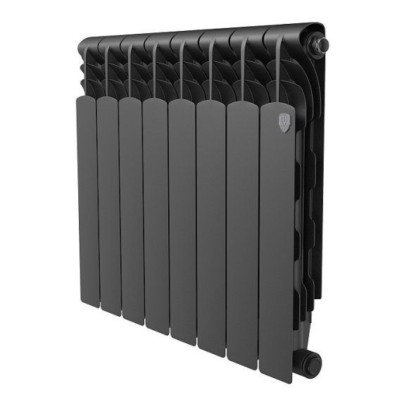 Изображение товара Биметаллический радиаторRoyal Thermo Revolution 8 секций Noir Sable 500 мм