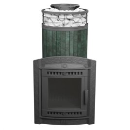 Печь банная PROMetall Атмосфера XL Верде Гватемала ламель+сетка с тоннелем