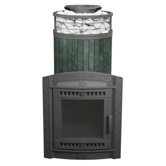 Печь банная PROMetall Атмосфера XL Верде Гватемала ламель+сетка с тоннелем