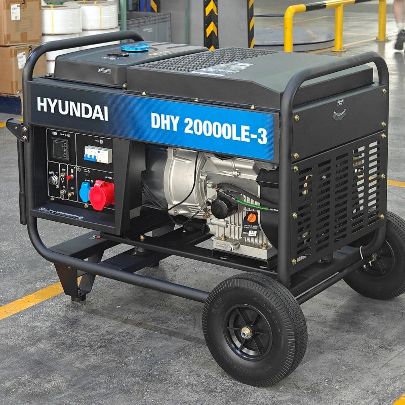 Дизельный электрогенератор Hyundai DHY 20000LE-3 — фото 2