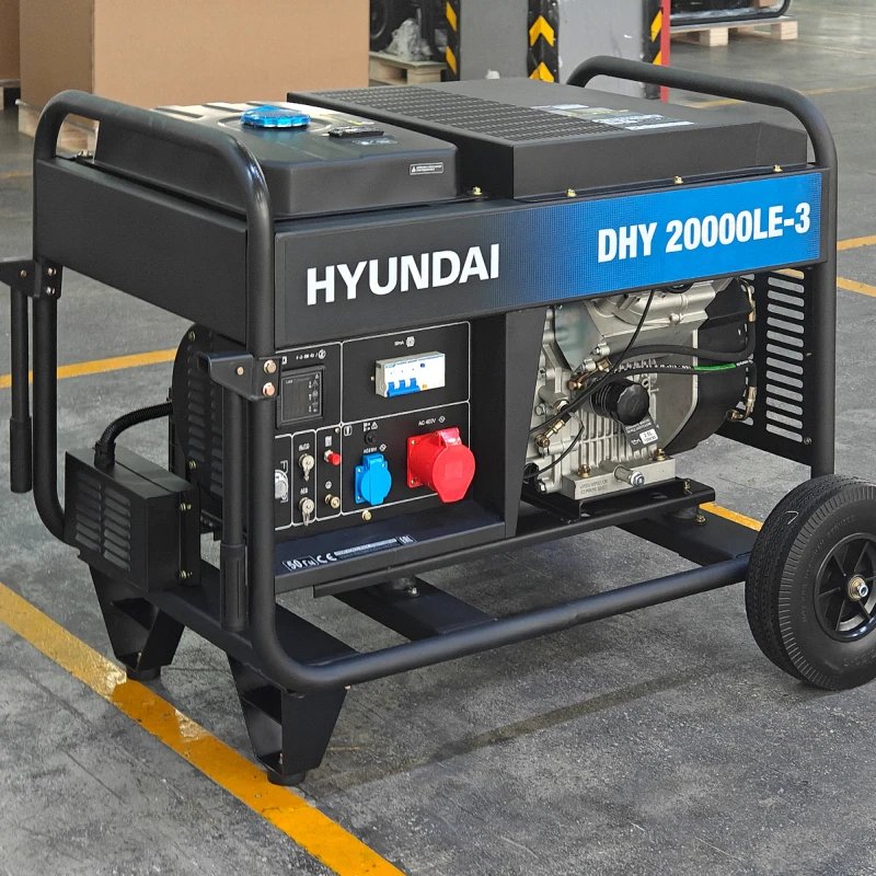 Дизельный электрогенератор Hyundai DHY 20000LE-3 — фото 4