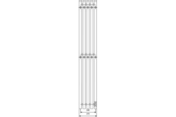 Электрический полотенцесушитель Primoclima Sol Q E Graphite 120*24 5