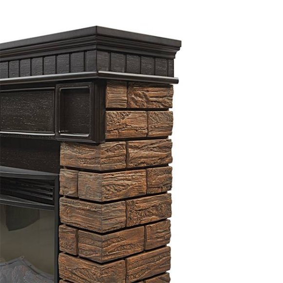 Изображение товара Каминокомплект Firelight Bricks Wood 30 с очагом Electrolux EFP/P-3320RLS камень темный/шпон венге