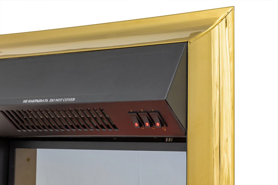 Каминокомплект Royal Flame California STD CRM (Разборный) с очагом Fobos FX M Brass санд антрацит — фото 5