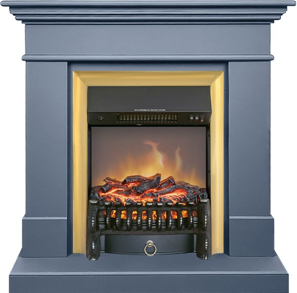 Каминокомплект Royal Flame California STD CRM (Разборный) с очагом Fobos FX M Brass санд антрацит — фото 1