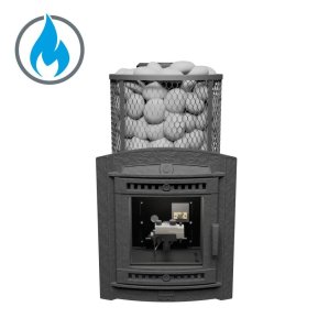 Печь банная PROMetall Атмосфера L сетка нержавейка с газовой горелкой